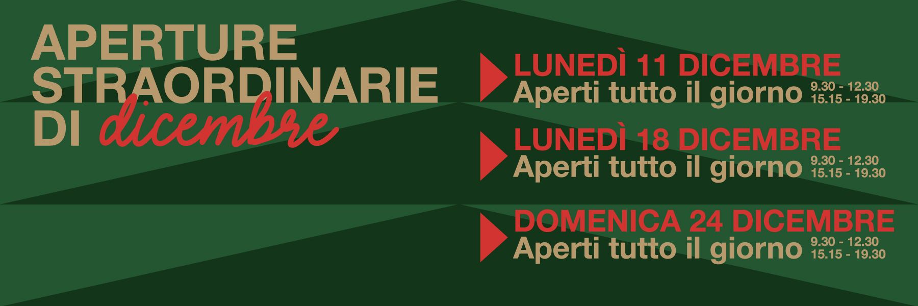 APERTURE NATALE 2023