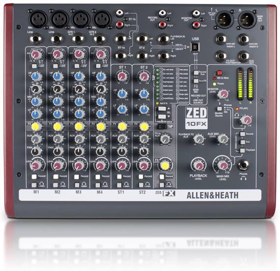 ALLEN & HEATH ZED-10FX MIXER - Zecchini - Strumenti Musicali