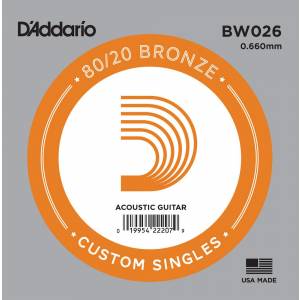 Corda per chitarra acustica D'ADDARIO Bw026