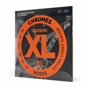 Corde per chitarra elettrica D'ADDARIO ECG23 Chromes Flat Wound