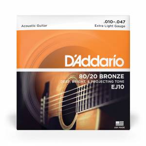 Corde per chitarra acustica D'ADDARIO EJ10