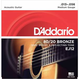 Corde per chitarra acustoca D'ADDARIO EJ12