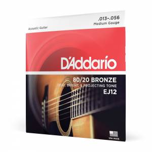 Corde per chitarra acustoca D'ADDARIO EJ12