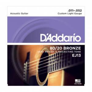 Corde per chitarra acustica D'ADDARIO EJ13