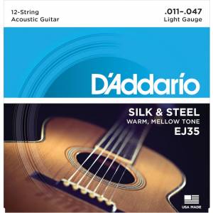 Corde per chitarra acustica D'ADDARIO ej35 12 corde