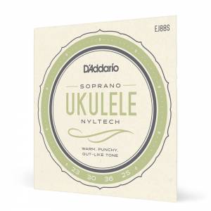 COrde per ukulele soprano D'ADDARIO EJ88S