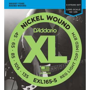 Corde per basso D'ADDARIO EXL165-5