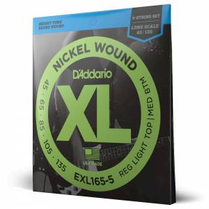 Corde per basso D'ADDARIO EXL165-5