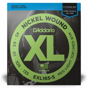 Corde per basso D'ADDARIO EXL165-5