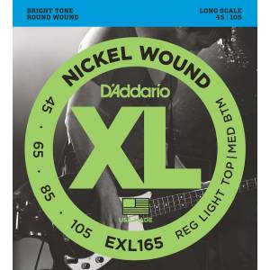 CORDE PER BASSO D'ADDARIO EXL165 long scale