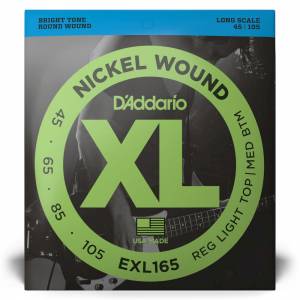 CORDE PER BASSO D'ADDARIO EXL165 long scale