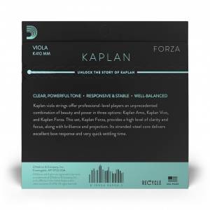 Corde per viola D'ADDARIO K410MM Kaplan