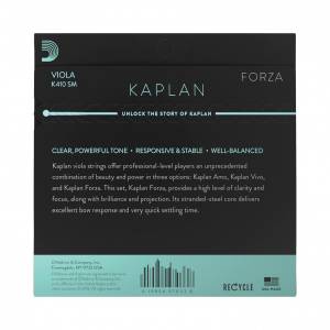 Corde per viola D'ADDARIO K410SM Kaplan