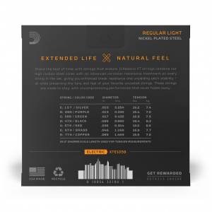 Corde per chitarra elettricas D'ADDARIO Le corde XT si caratterizzano pe