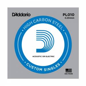 CORDA PER CHITARRA D'ADDARIO PL010 SINGLE PLAIN STEEL