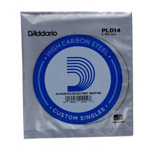 CORDA PER CHITARRA D'ADDARIO PL014 SINGLE PLAIN STEEL