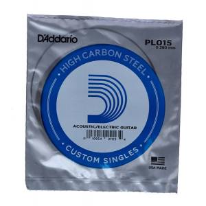 CORDA PER CHITARRA D'ADDARIO PL015 SINGLE PLAIN STEEL