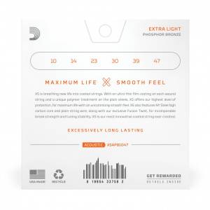 Corde per chitarra acustica D'ADDARIO XS APB1047