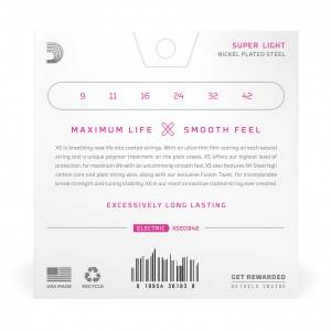 Corde per chitarra elettrica D'ADDARIO XSE0942