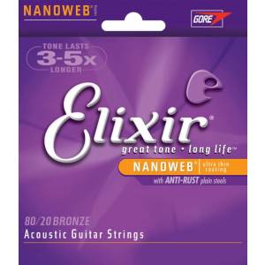 Corde per chitarra acustica elixir 11027