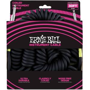 CAVO STRUMENTO ERNIE BALL 6044 SPIRALE BLACK 9.14 MT