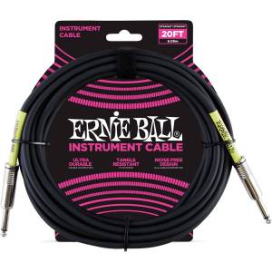 CAVO STRUMENTO ERNIE BALL 6046 PVC BLACK 6.09 MT