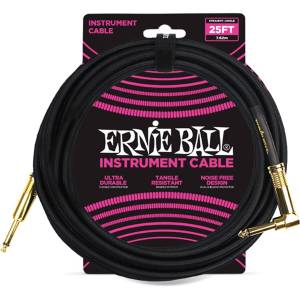 CAVO STRUMENTO ERNIE BALL 6058 BRAIDED BLACK/BLACK 7.62 MT