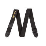 FENDER BLACK POLYESTER LOGO STRAPS