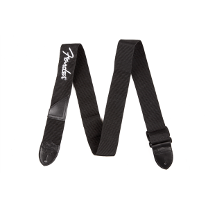 Tracolla per chitarra FENDER BLACK POLYESTER LOGO STRAPS