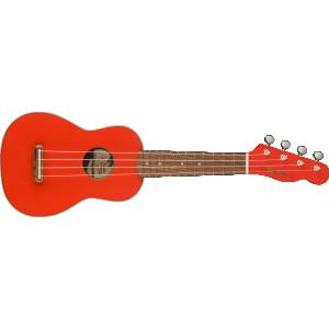 Ukulele soprano FENDER Fsr Venice Fiesta Red