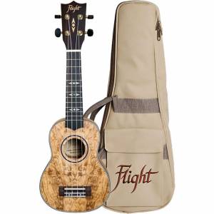 Ukulele soprano FLIGHT DUS410 Quilted Ash