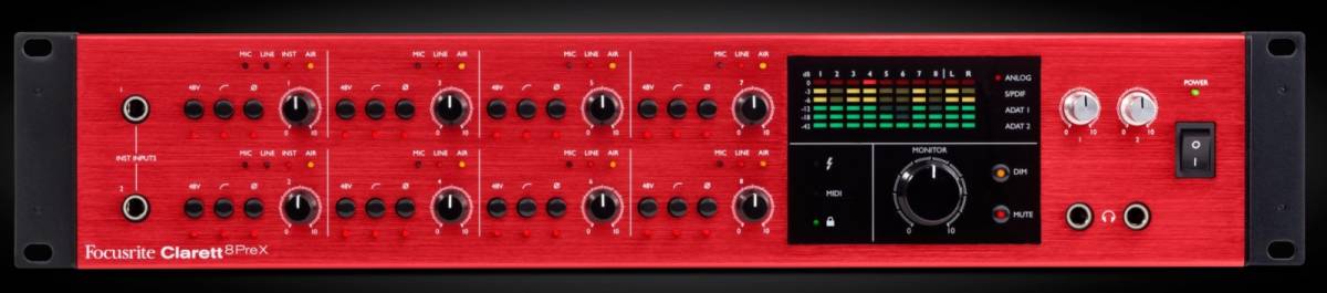 FOCUSRITE CLARETT 8PREX SCHEDA AUDIO - Zecchini - Strumenti Musicali