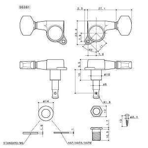 meccanica per chitarra Gotoh SG381-07-C-L6