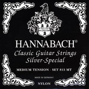 CORDE PER CHITARRA CLASSICA hannabach 815 Med. Tens. Silver Special