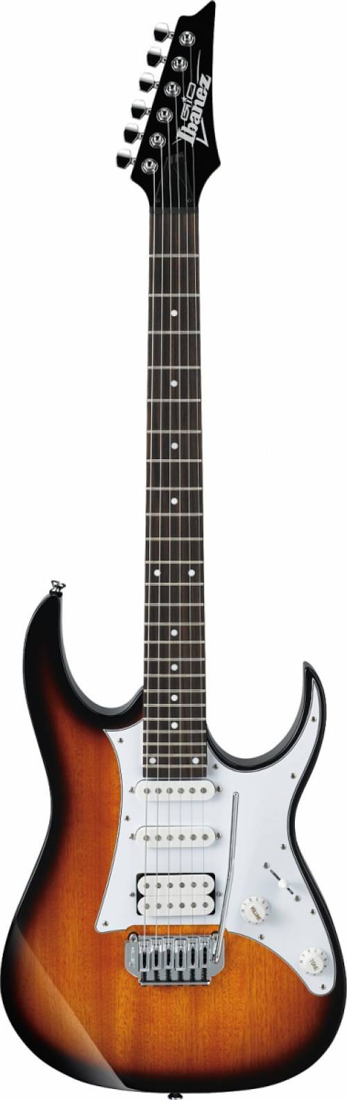 Chitarra Elettrica 7 Corde, Stile ST, Corpo In Mogano E Acero, Colore Verde, 24 Tasti, Destra
