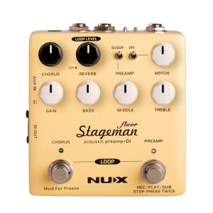 Acoustic Preamp e DI NUX STAGEMAN FLOOR NAP-5