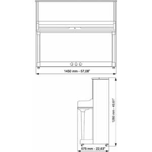 PIANOFORTE VERTICALE SCHULZE POLLMANN 126 P6