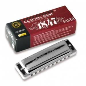 ARMONICA A BOCCA SEYDEL SOHNE Blues 1847 silver steel c
